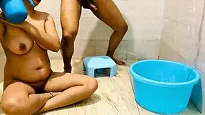 my stepmom gifts me bathroom fuck i refused cold water bath