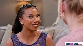 stepmom's forbidden cravings for stepdaughter's shaved pussy taste so good!