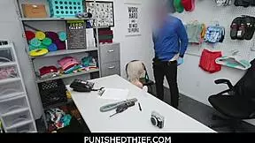 caught teen cashier gets punished hard by officer at work