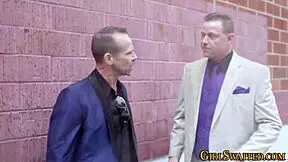 stockings-clad stepteen 18+ bends over for stepdad's monster cock jizz facial