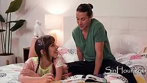 I can't stop fingering my wet pussy while he licks my big ass during study time 💦