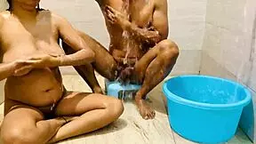 my stepmom gifts me bathroom fuck i refused cold water bath