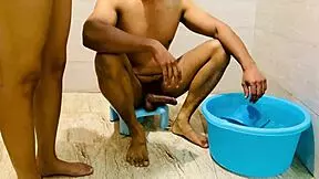 my stepmom gifts me bathroom fuck i refused cold water bath