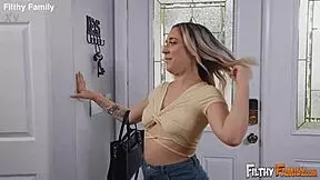 omg can you believe this hot milf mommy blonde deepthroats then rides cock crazy doggystyle before gaping creampie?!