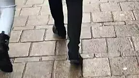 Teen Ass Cheeks Exposed In Secret Spy Cam Walk