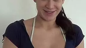 Pregnant Janetta skips workout to eagerly suck cock instead