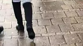 Teen Ass Cheeks Exposed In Secret Spy Cam Walk