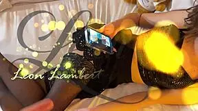 hot long legs skinny brunette spits on big cock for handjob ball massage