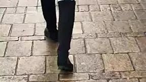 Teen Ass Cheeks Exposed In Secret Spy Cam Walk