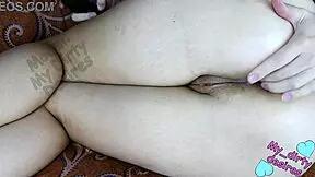 check out this naughty milf mom with huge ass using vibrator prepping wet pussy for anal orgasm