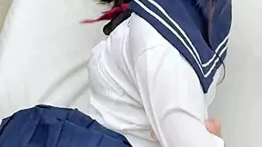 Amateur TikToker Petite Cutie Licks Pussy in Horny Student Play