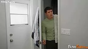 omg can you believe this hot milf mommy blonde deepthroats then rides cock crazy doggystyle before gaping creampie?!