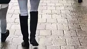 Teen Ass Cheeks Exposed In Secret Spy Cam Walk