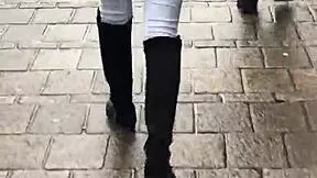 Teen Ass Cheeks Exposed In Secret Spy Cam Walk