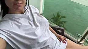 Stepdaughter chills seaside with real vibes