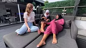 hey innocent white girl, wanna get your tight pussy lips corrupted by two horny muslims at the party?