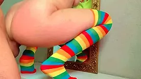 heart racing with my sexy brunette roommate we strip lingerie practice deep orgasmic sex in colorful dorm pov bliss