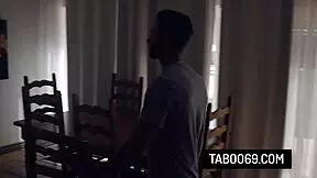 Pervy Stepson Hammers Stepmom Queenie Sateen and Vanessa Sky Outdoors!