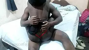 our sex therapy session with ebony wife stripping for rough cock ride