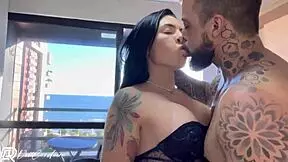 slipped out on apartment balcony fucking naughty neighbor doggystyle pov