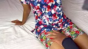 i catch stepsis craving my bbc for her virgin shaved pussy ride.