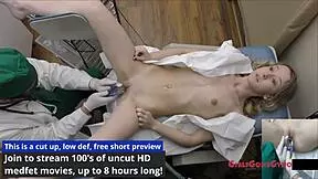 Stacy Shepard's First Gyno Exam with Pussy Spreading and Close-Up Inspection.