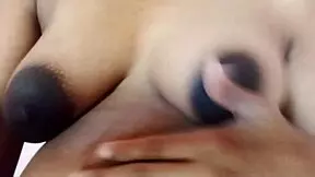 Who's this sexy maid moaning while playing solo?