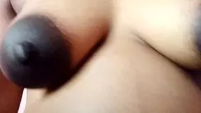 Who's this sexy maid moaning while playing solo?