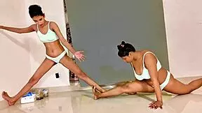 UTTARAN20 standing SEX 3some FFM wet milf teen FACE FUCKING fisting squirt!!