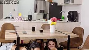 lesbian teen humiliates ex by licking and scissoring her busty girlfriend's wet pussy to orgasm!