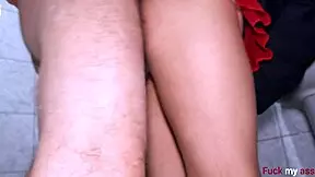 after rough anal creampie in huge ass, she spits cum from gaping asshole sensually?