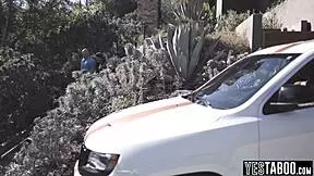 milf wife threesome cheats with hubby and busty brunette 😈👩‍❤️‍👩