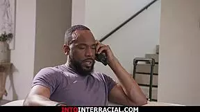 Petite teen Emma Rosie gapes on massive black cock with deepthroat anal pounding interracial style.