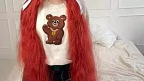 private punishment for college redhead in uniform... spank that narrow ass!