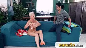 giant fake tits gilf milf seduces fucks her young asian stepgrandson hard