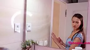 step-siblings turn squabble into hot petite euro teen tangle