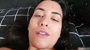 just woke up fingering my wet latina pussy close-up talking dirty till hot orgasm pov