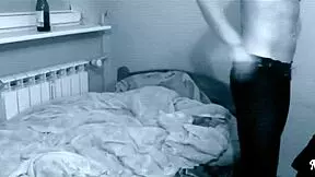 stepdaughter moans after facial cumshot backstage with stepdad face fucking