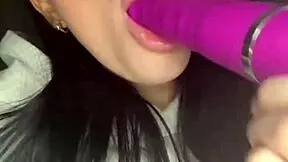 Horny British Coed Fingers Squirts Toys Webcam Solo Orgasm Frenzy