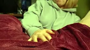 Watching TV Leads To Girlfriend's Handjob And Premature Ruined Orgasm Cumshot