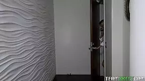 exploding with lust as alexis fawx straps elsa jean doggystyle over her tattooed tits