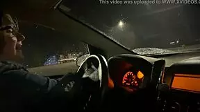 18yo teen slut craves public parking lot dick sucking from old man outdoors 🍆🚗💦