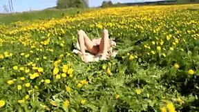 Skinny Brunette Stranger Gives Casual Outdoor Blowjob and Swallows Cum