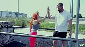 i spot this latina stranger at gym teach her crossfit then she rides my big cock squirting everywhere wild