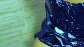 college babes get all sensual and wet in the steamy shower fun