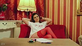 blonde amateur model gets fucked hard by guys in wild fun