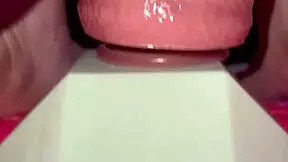 Tiny Redhead's Juicy Wet Pussy Stretches on Old Man's Huge Fence Post Cock