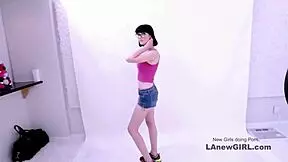 the egyptian goddess strips down during her modeling audition then daddy pounds her hard on the sofa