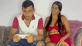 taught little stepsis phone games while stuffing huge cock inside