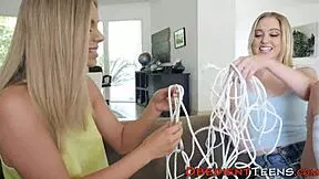 hey teen, ready to get roughly nailed, tied up, and deepthroated in this hardcore 3some?